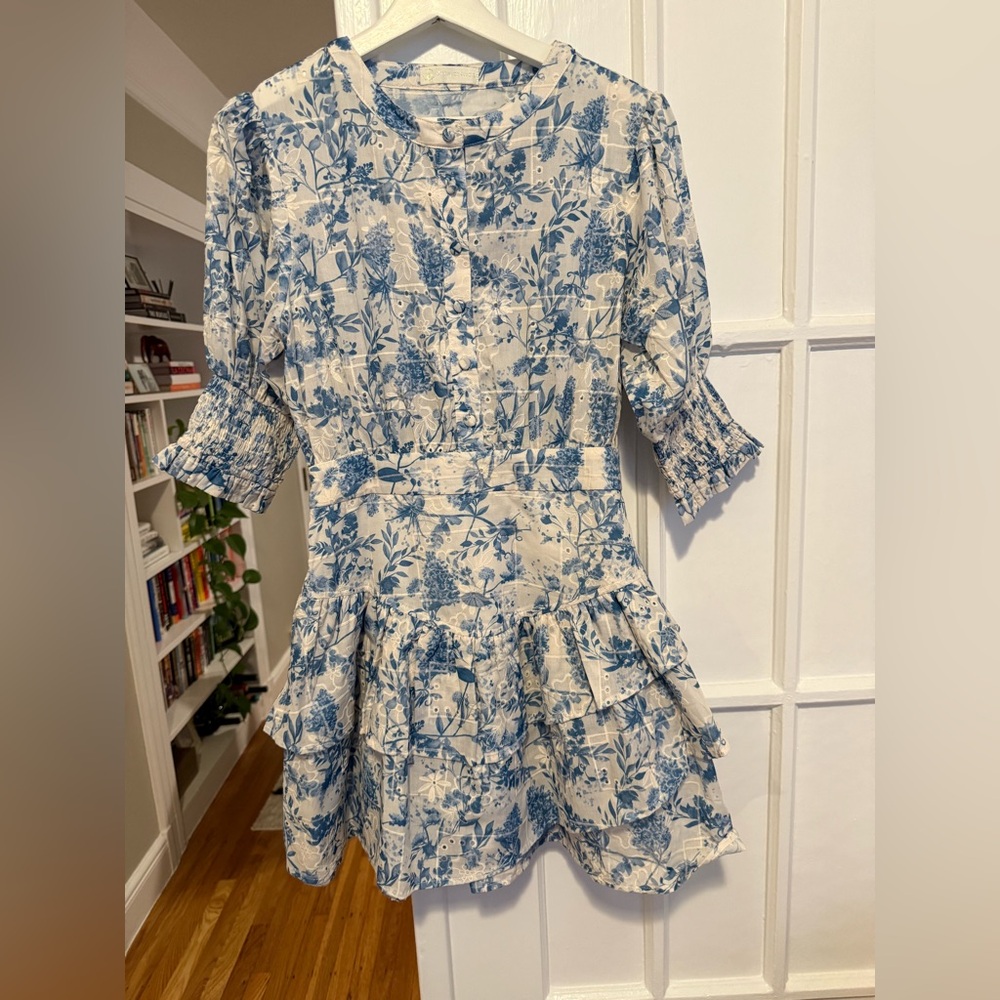Vita grace blue and white dress size small